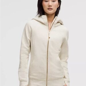 Lululemon Athletica Cream Zip-Up Hoodie